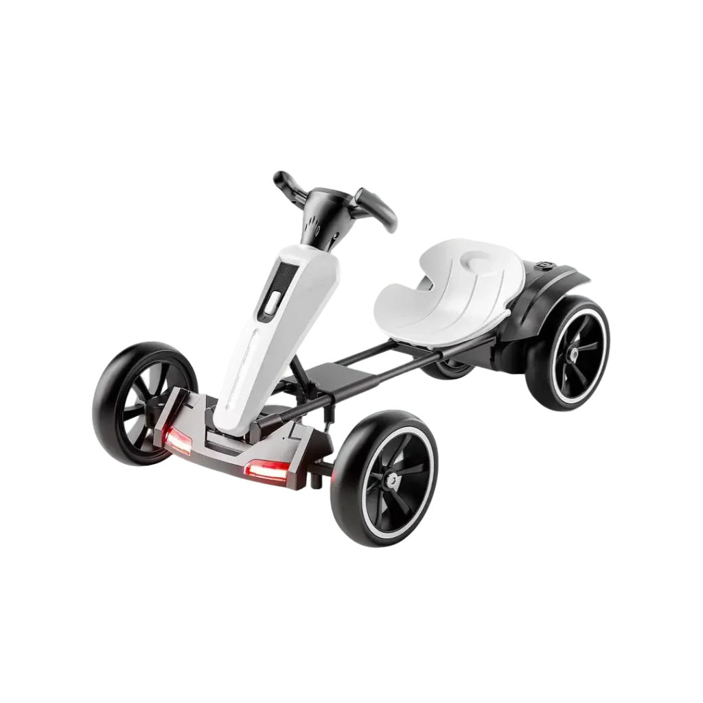12V Electric Kids Pedal Go Kart, Folder Go Kart, Outdoor Ride On Toy With Adjustable Seat, 4 Non-Slip EVA Wheels For Boys And Girls For Age 3-8 Years Old