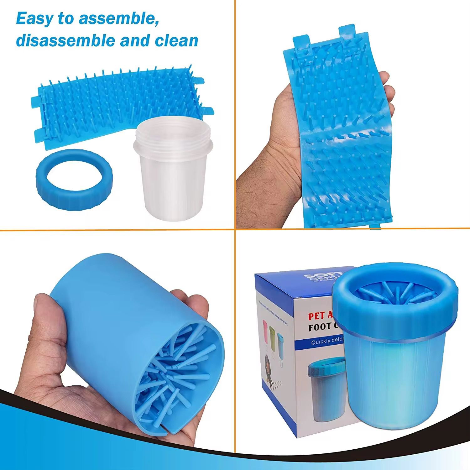 Portable 360° Pet Paw Washer Cup