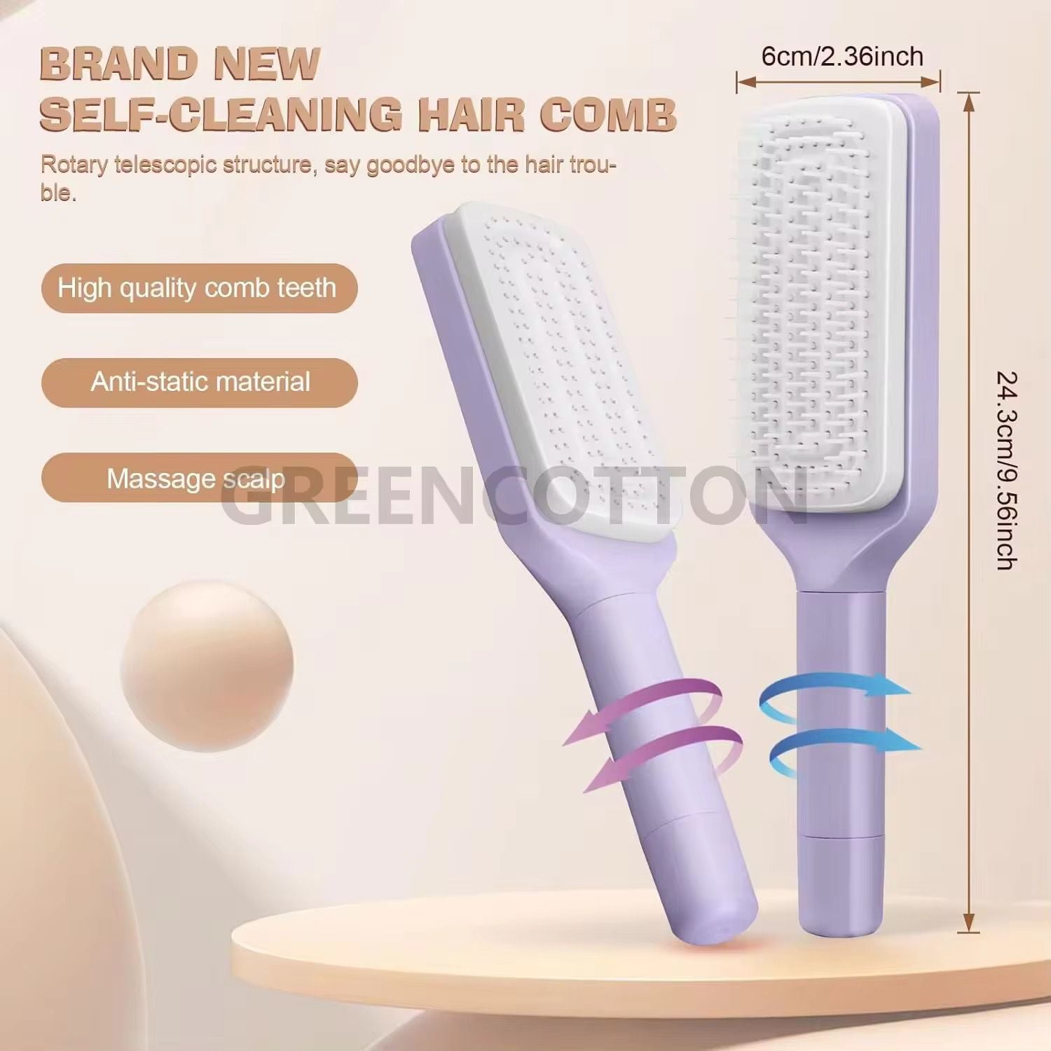 Air Cushion Massage Hair Brush (Women)