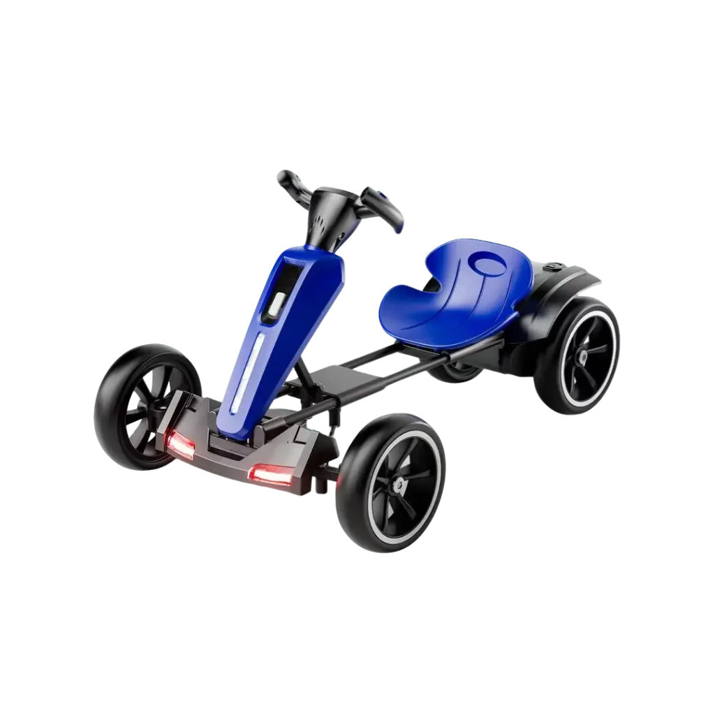 12V Electric Kids Pedal Go Kart, Folder Go Kart, Outdoor Ride On Toy With Adjustable Seat, 4 Non-Slip EVA Wheels For Boys And Girls For Age 3-8 Years Old
